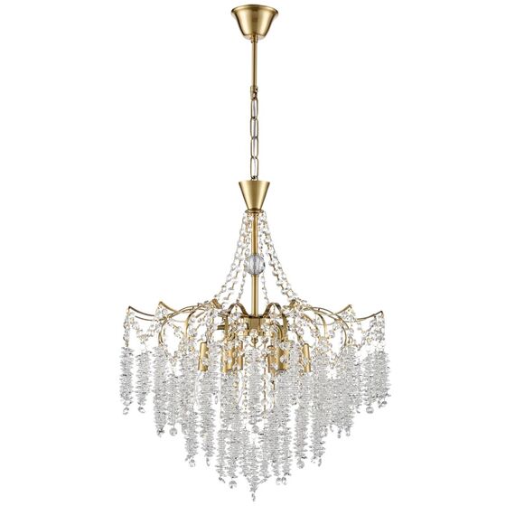 8243/6 CLASSI LN25 22 латунь, металл Люстра подвесная E14 6*40W 220V KRISTINA