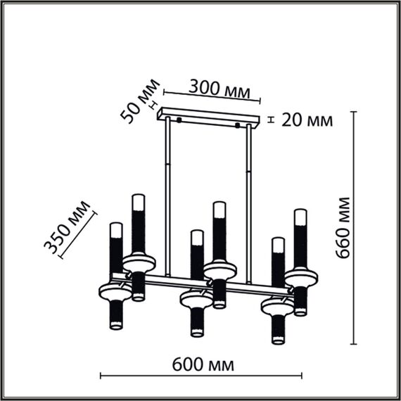 8112/12 NEOCLASSI LN25 26 черный/бронза/прозрачный, металл/стекло Люстра потолочная G9 12*30W 220V TAMARESA, изображение 2