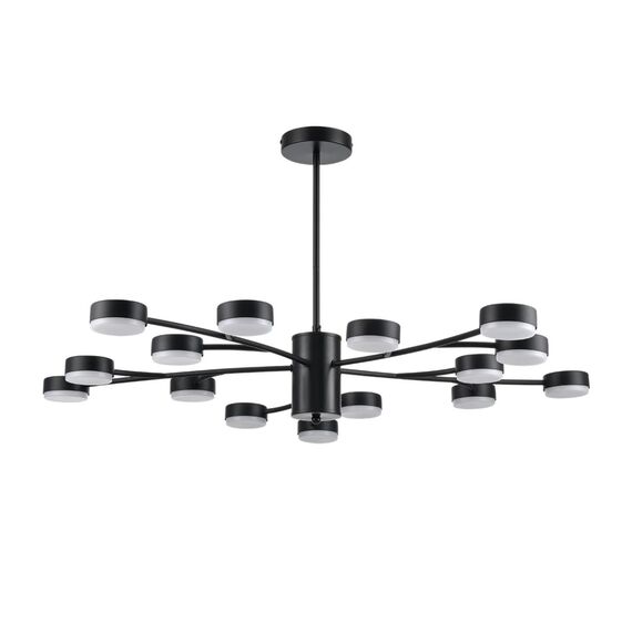 8117/15 COMFI LN25 195 черный, металл Люстра LED GX53 15*7W 220V TORINA