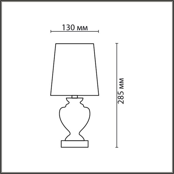8163/1T CLASSI LN25 000 белый, керамика/текстиль Настольная лампа E14 1*40W 220V BIANKA, изображение 2