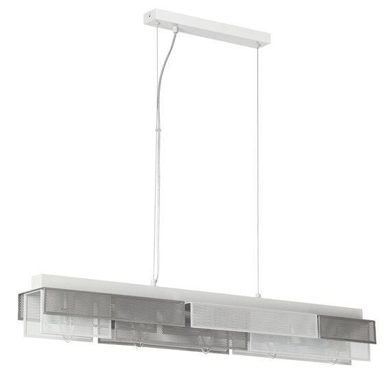 8006/5A MODERNI LN25 164 белый/никель, белый металл/металл Подвесной светильник Е14 5*40W 220V DANA