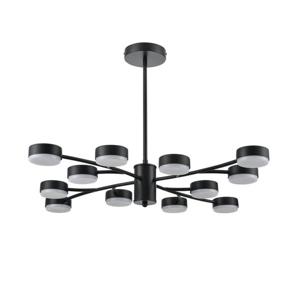 8117/12 COMFI LN25 195 черный, металл Люстра LED GX53 12*7W 220V TORINA