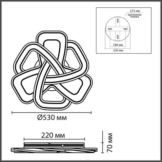 8015/160CL LEDIO LN25 белый, хром/белый металл/акрилл Потолочный светильник LED 160W 220V 3000-6000K JAZZ, изображение 2
