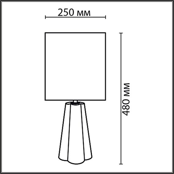 8124/1T COMFI LN25 376 черный, керамика/текстиль Настольная лампа E27 1*60W 220V HINAMI, изображение 2