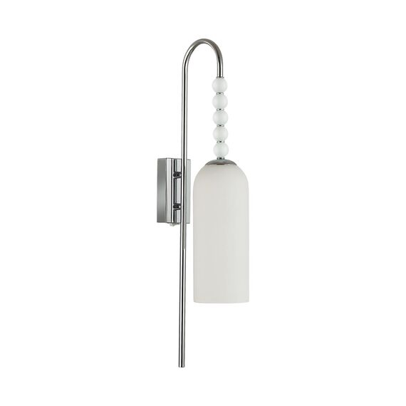 8270/1W NEOCLASSI хром/белый, металл/стекло Бра Е14 1*40W 220V TRACY