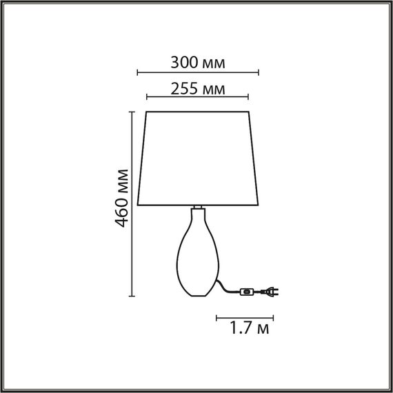 8138/1T MODERNI LN25 000 серый/белый, керамика/текстиль Настольная лампа Е27 1*60W 220V YARA, изображение 2