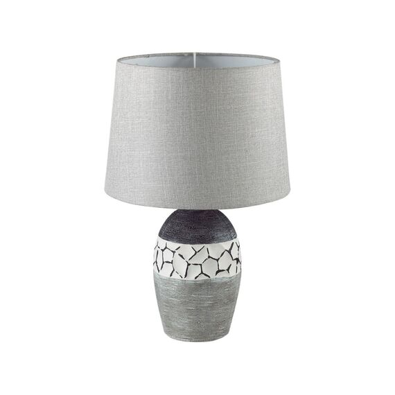 8118/1T COMFI LN25 000 серый, керамика/текстиль Настольная лампа E27 1*60W 220V AVALONA