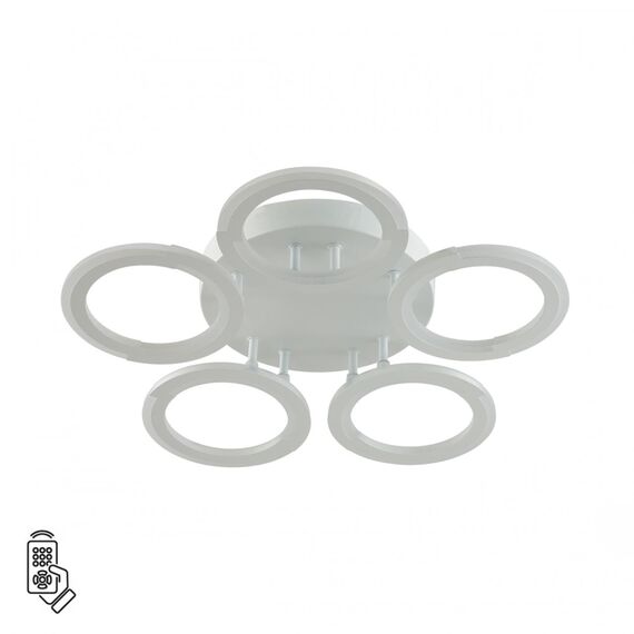 8027/55CL LEDIO LN25 247 белый/белый, металл/акрил Потолочный светильник с ПДУ LED 55W 3000-6000К 220V KALIFA