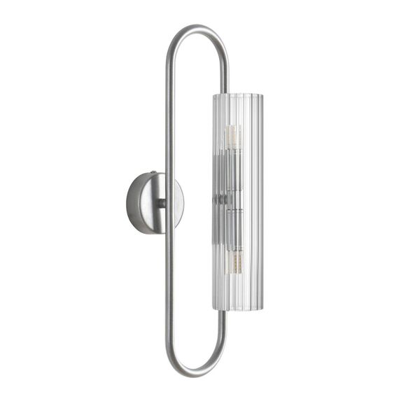 8258/2W SUSPENTIONI LN26 серебро/прозрачный, металл/стекло Бра G9 2*20W 220V TORONTO