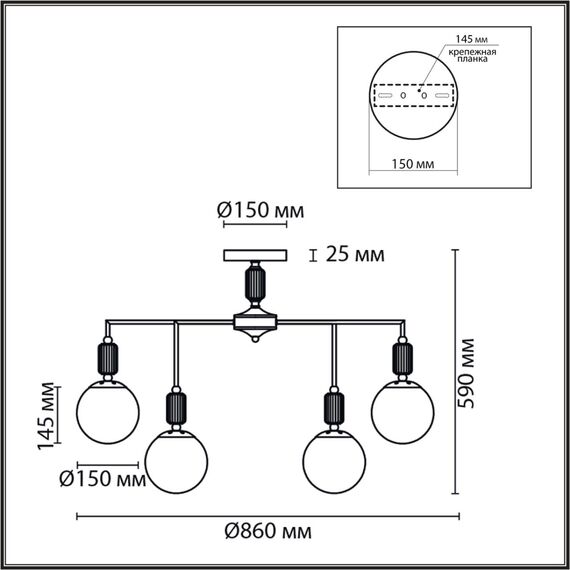 6580/9C CLASSI LN25 54 французское золото, серый/белый металл, керамика/стекло Люстра потолочная E14 9*40W 220V VIVIEN, изображение 2