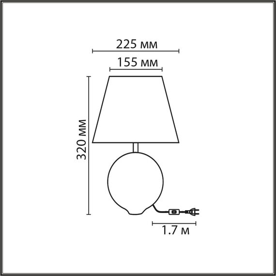 8140/1T MODERNI LN25 000 бирюзовый/серебро, керамика/текстиль Настольная лампа Е27 1*60W 220V TAPALA, изображение 2