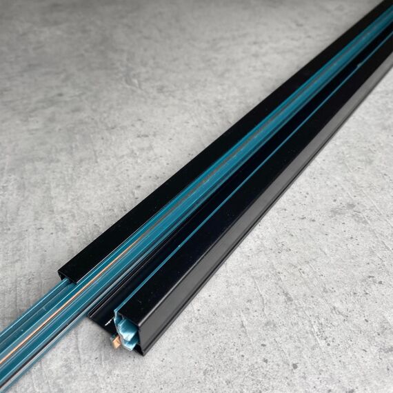 135003Y PORT NT18 208 черный Однофазный трехжильный шинопровод с токопроводом и заглушкой, 2м IP20 220V, изображение 3