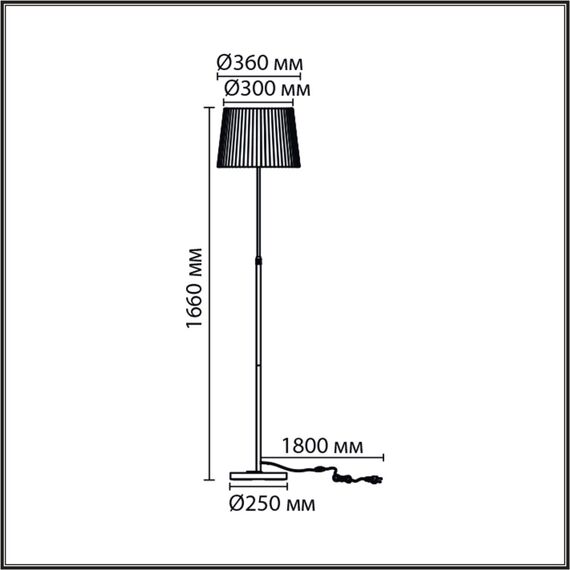 8302/1F MODERNI бронза/черный/бежевый, металл/текстиль Торшер E27 1*60W 220V TUNE, изображение 2