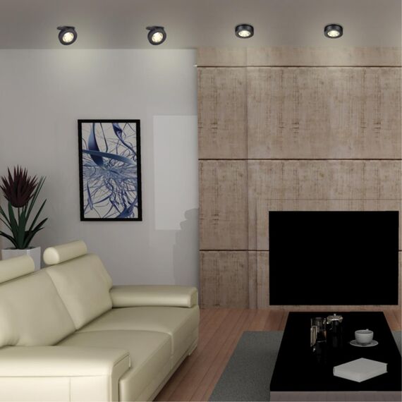 357983 SPOT NT19 460 черный Встраиваемый светильник IP20 LED 3000К 12W 220V GRODA, изображение 3