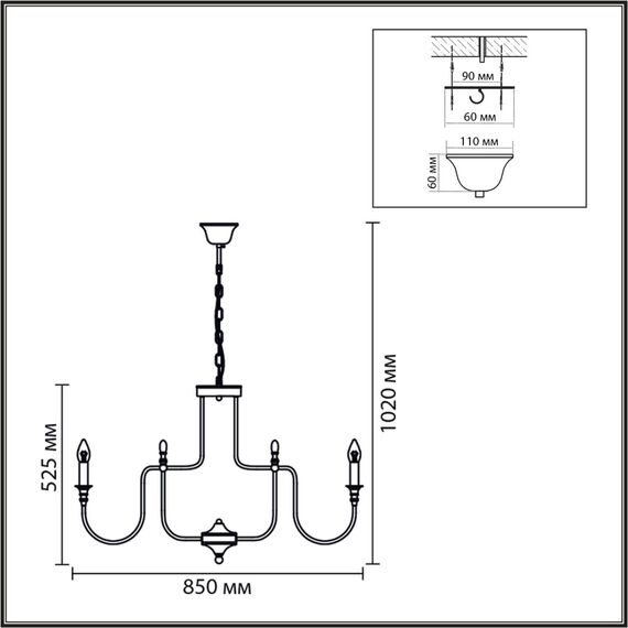8318/12 CLASSI LN26 шампань/металл Люстра E14 12*40W 220V SUANA, изображение 2
