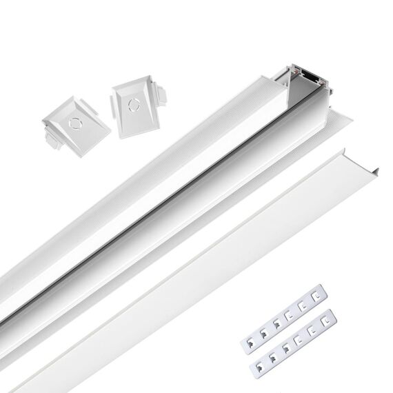 135200 SHINO NT23 172 белый Низковольтный шинопровод для встраиваемого монтажа в ГКЛ 2м IP20 48V SMAL