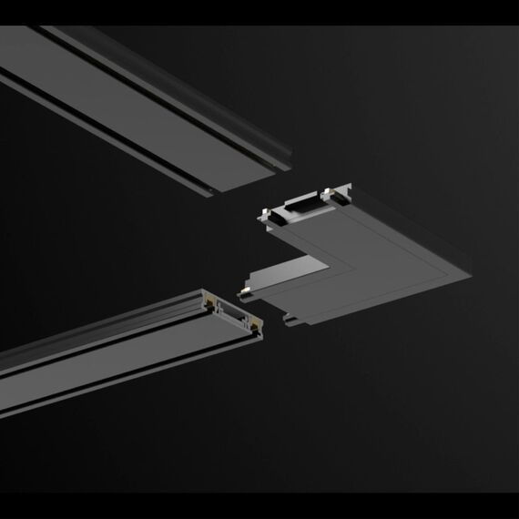 135206 SHINO NT23 170 белый Соединитель с токопроводом "L" для низковольтного шинопровода IP20 48V SMAL, изображение 3