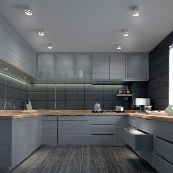 358493 OVER NT20 394 серебро Светильник накладной IP20 LED 4000K 12W 220V ARUM, изображение 3