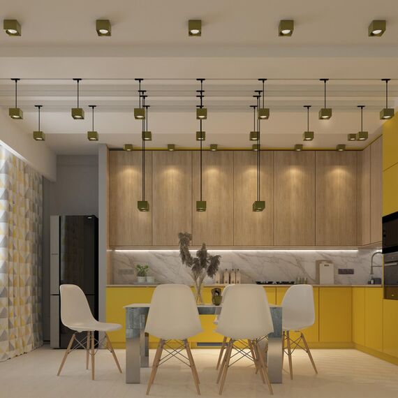 358670 OVER NT21 230 золото Светильник накладной светодиодный IP20 LED 4000К 12W 220V PATERA, изображение 3