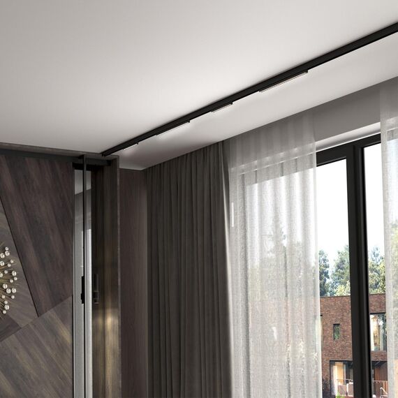 358543 SHINO NT21 072 черный Трековый светильник для низковольного шинопровода IP20 LED 4000K 12W 48V FLUM, изображение 3