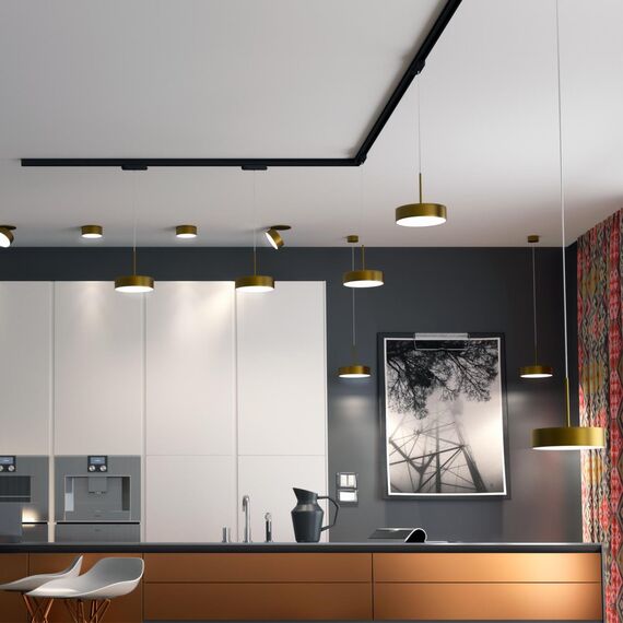 358754 SPOT NT21 449 матовое золото Светильник встраиваемый светодиодный IP20 LED 24W 4000K 2100Лм 100-265V PROMETA, изображение 3