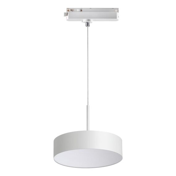 358767 PORT NT21 214 белый Светильник трековый однофазный трехжильный, провод 1.2м IP20 LED 30W 4000K 2600Лм 100-265V PROMETA, изображение 4