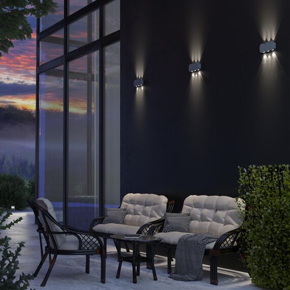 358560 STREET NT21 374 темно-серый Ландшафтный настенный светильник IP54 LED 4000K 6W 85-265V CALLE, изображение 3