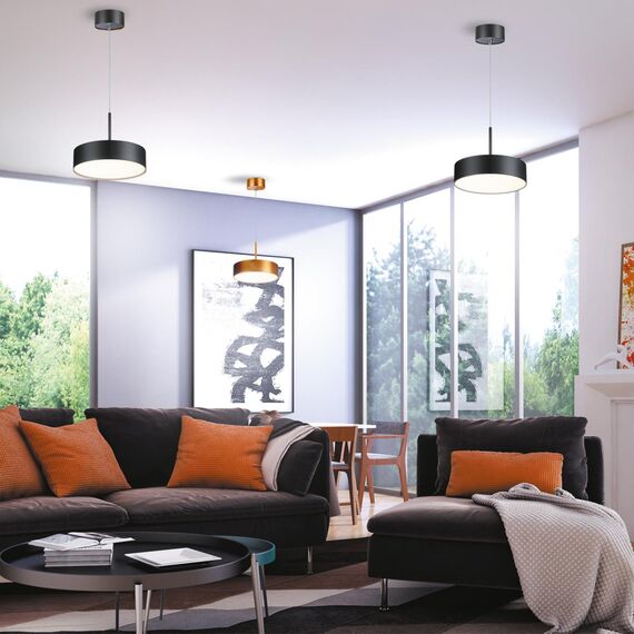 358762 OVER NT21 354 черный Светильник накладной светодиодный, длина провода 2м IP20 LED 30W 4000K 2600Лм 100-265V PROMETA, изображение 3