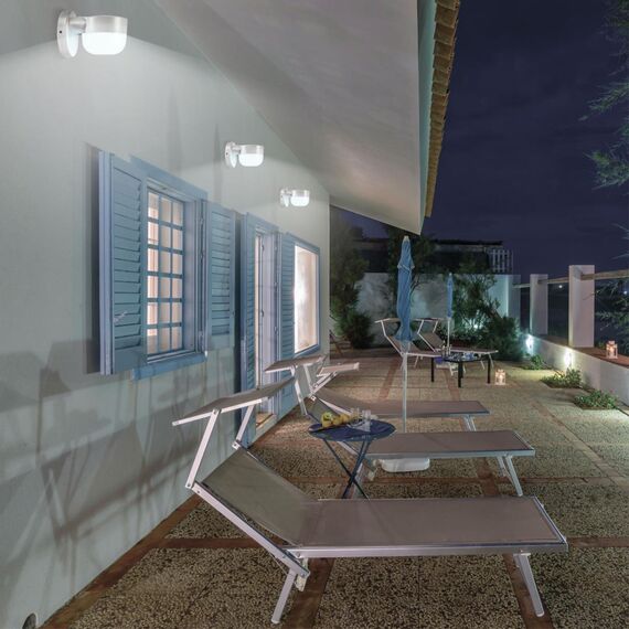 358450 STREET NT20 395 белый Ландшафтный настенный светильник IP65 LED 4000K 12W 220V OPAL, изображение 3