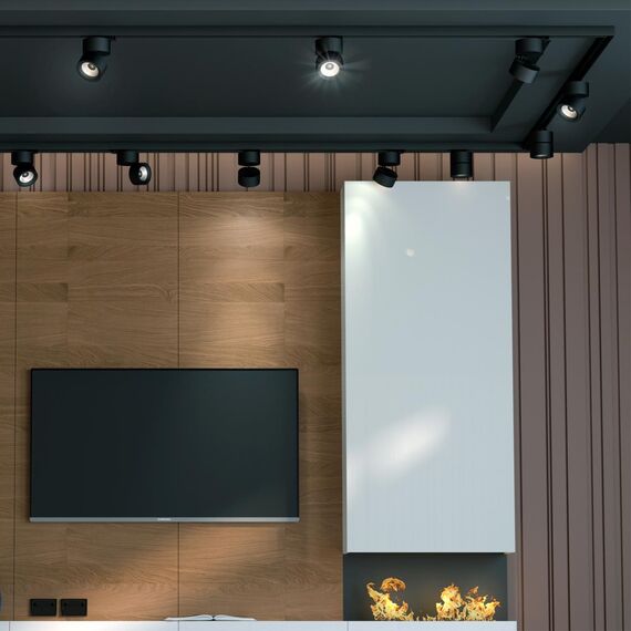 358787 PORT NT21 271 черный Трехфазный трековый светодиодный светильник IP20 LED 25W 4000K 2200Лм 100-265V GRODA, изображение 3