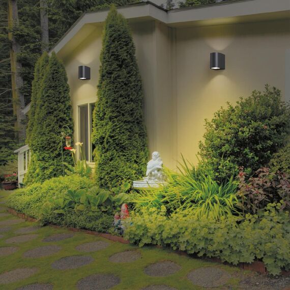 358294 STREET NT19 395 черный Ландшафтный светильник IP65 LED 4000K 4W+4W 220V OPAL, изображение 3