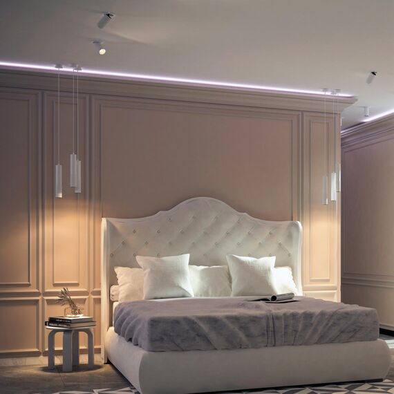 358511 OVER NT21 229 белый Светильник накладной светодиодный, провод 2м IP20 LED 4000K 12W 220V MAIS LED, изображение 3