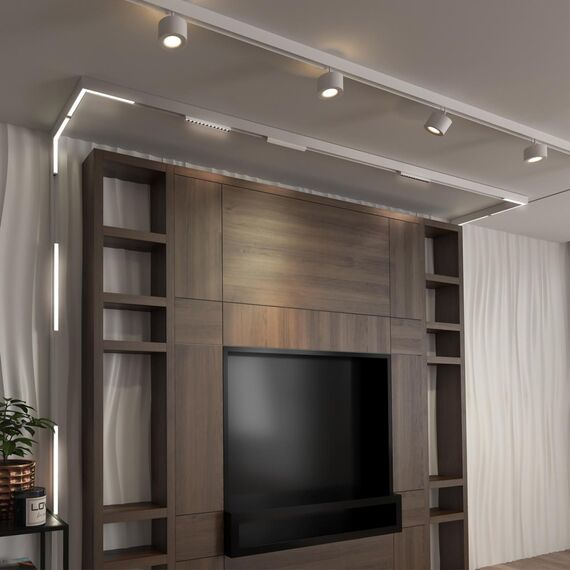 358607 SHINO NT21 155 белый Трековый светильник для низковольного шинопровода IP20 LED 4000K 24W 48V FLUM, изображение 3