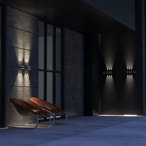 358573 STREET NT21 375 темно-серый Ландшафтный настенный светильник IP54 LED 4000K 12W 85-265V CALLE, изображение 3