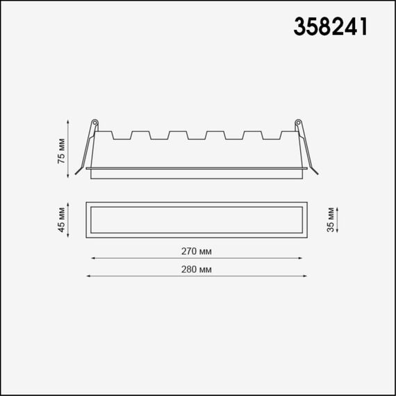 358241 SPOT NT19 489 белый Встраиваемый светильник IP20 LED 20W 85-265V HIELO, изображение 2