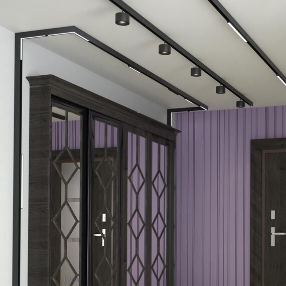 358608 SHINO NT21 155 черный Трековый светильник для низковольного шинопровода IP20 LED 4000K 24W 48V FLUM, изображение 3