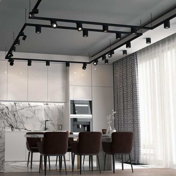 358777 PORT NT21 224 черный Светильник трековый однофазный трехжильный IP20 LED 15W 4000K 1300Лм 100-265V GRODA, изображение 3