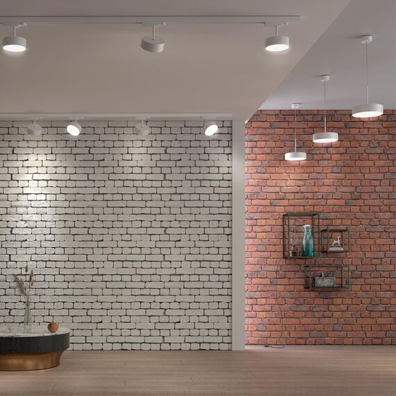 358761 OVER NT21 354 белый Светильник накладной светодиодный, длина провода 2м IP20 LED 30W 4000K 2600Лм 100-265V PROMETA, изображение 3