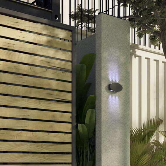 358563 STREET NT21 378 темно-серый Ландшафтный настенный светильник IP54 LED 4000K 6W 85-265V CALLE, изображение 3