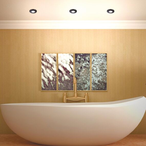 358638 SPOT NT21 452 черный Светильник встраиваемый светодиодный диммируемый, смена цв. температуры IP65 LED 3000К\4000К\5000К 8W 220V REGEN, изображение 3