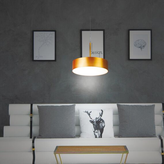 358763 OVER NT21 354 матовое золото Светильник накладной светодиодный, длина провода 2м IP20 LED 30W 4000K 2600Лм 100-265V PROMETA, изображение 3