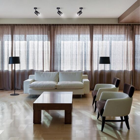 358260 OVER NT19 398 черный Накладной светильник IP20 LED 9W 160-265V ARUM, изображение 3