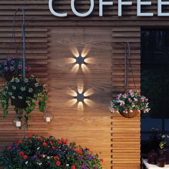 358463 STREET NT20 377 темно-серый  Ландшафтный настенный светильник IP54 LED 4000K 6W 85-265V CALLE, изображение 3