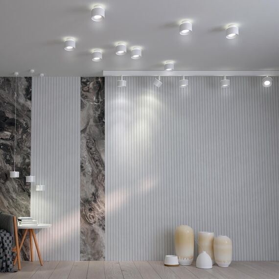 358979 SHINO NT22 150 белый Трековый светильник для низковольного шинопровода с переключ. цв. температуры IP20 LED 3000К\4000К\6000К 12W вниз + 3W вве, изображение 3