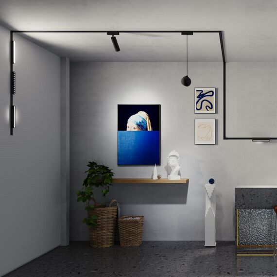 359088 SHINO NT23 184 черный Трековый светильник для низков. шинопровода IP20 LED 4000K 12W 48V 1080Лм SMAL, изображение 3