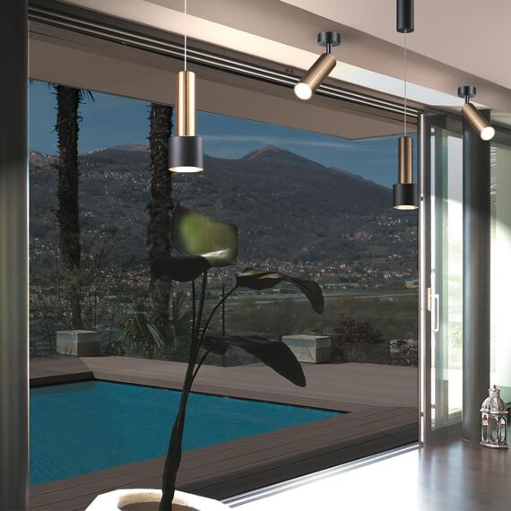 358982 OVER NT22 328 бронза светлая/черный Светильник светодиодный накладной, провод 2м IP20 LED 4000K 15W 220V ALBA, изображение 3