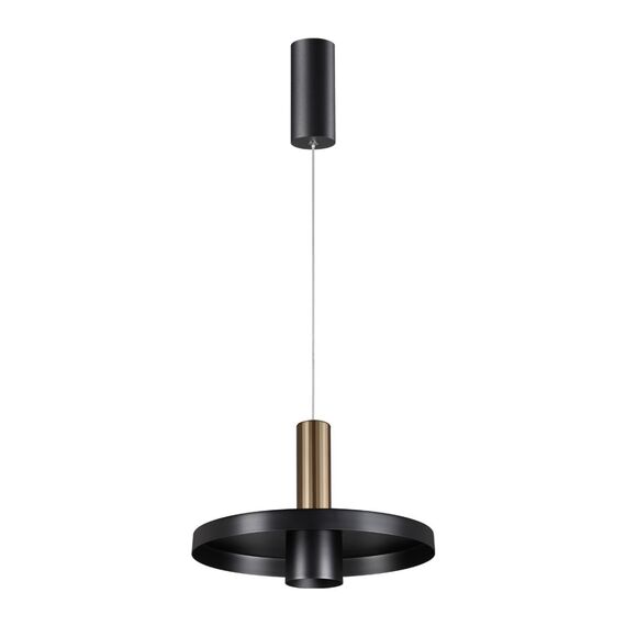 358984 OVER NT22 328 бронза светлая/черный Светильник светодиодный накладной, провод 2м IP20 LED 4000K 15W 220V ALBA