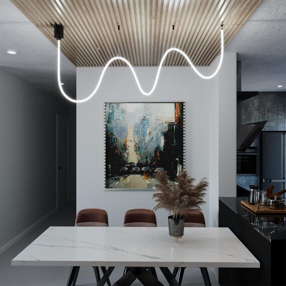 359131 KONST NT23 068 черный Светильник светодиодный IP20 LED 4000K 25W 170-265V 250Лм RAMO, изображение 3