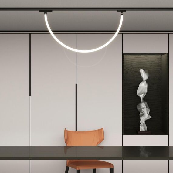 359126 KONST NT23 072 черный Трековый однофазный двухжильный адаптер для светильников 359128-359133 IP20 15-40W 170-265V RAMO, изображение 3