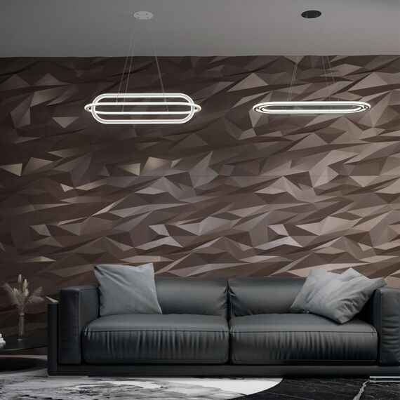 359173 OVER NT23 316 черный Светильник подвесной диммируемый, в комплекте пульт ДУ IP20 LED 4000К 116W 220V ONDO, изображение 3